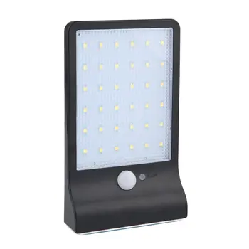 

ICOCO ICOCO 36 LED Waterproof Solar Powered Street Light PIR Motion Sensor Wall Lamps for Garden Security Outdoor Lighting