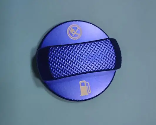Автомобильный внутренний газовый/топливный/масляный бак крышка наклейка накладка Рамка для hyundai Verna Sonata Encino Kona Ix25 Ix35 Ix45 I40 I30 I20 I10 - Цвет: Blue