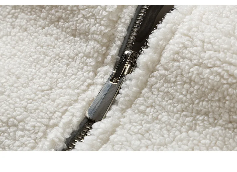 New Arrival Winter Mens White Coats High Quality Double Faced Wool Lamb Thick Warm Jacket Fashion Hooded Casual Loose Jacket