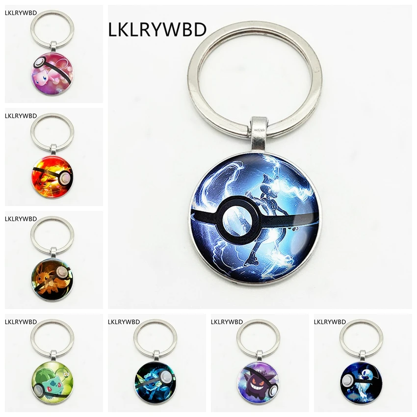 

LKLRYWBD / Pikachu Cartoon Elf Keychain Cartoon Keychain Friendship Gift Cartoon Digital Elf Convex Keychain