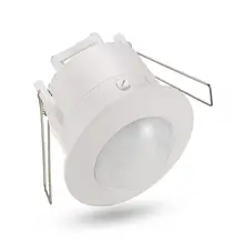 Haute qualité 360 degrés plafond 110V/AC 220V/AC incrustation capteur commutateur PIR infrarouge capteur de mouvement lumière lampe commutateur