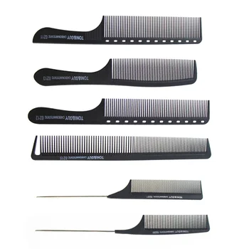 

6pcs of One Set Professional Hair Comb Durable Comb Portable Hair Groomer Folding Hair Comb for Home Man Woman Salon Barber