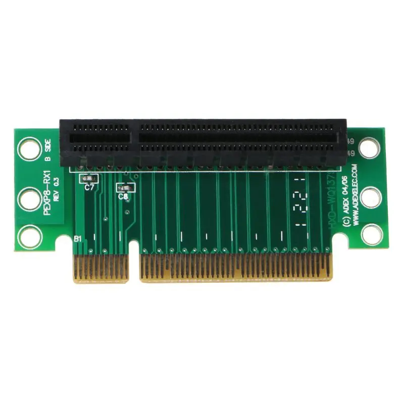 Плата адаптера PCI Express 8X переходная карта 90 градусов для 1U/2U компьютерный набор