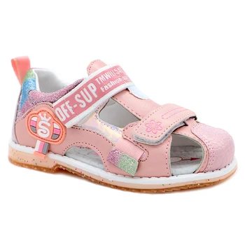 

JJ ZK23 Girls sandals Summer Brand Closed toe with Arch Support Hook-and-Loop Children Shoes Sandals for GirlsJJ