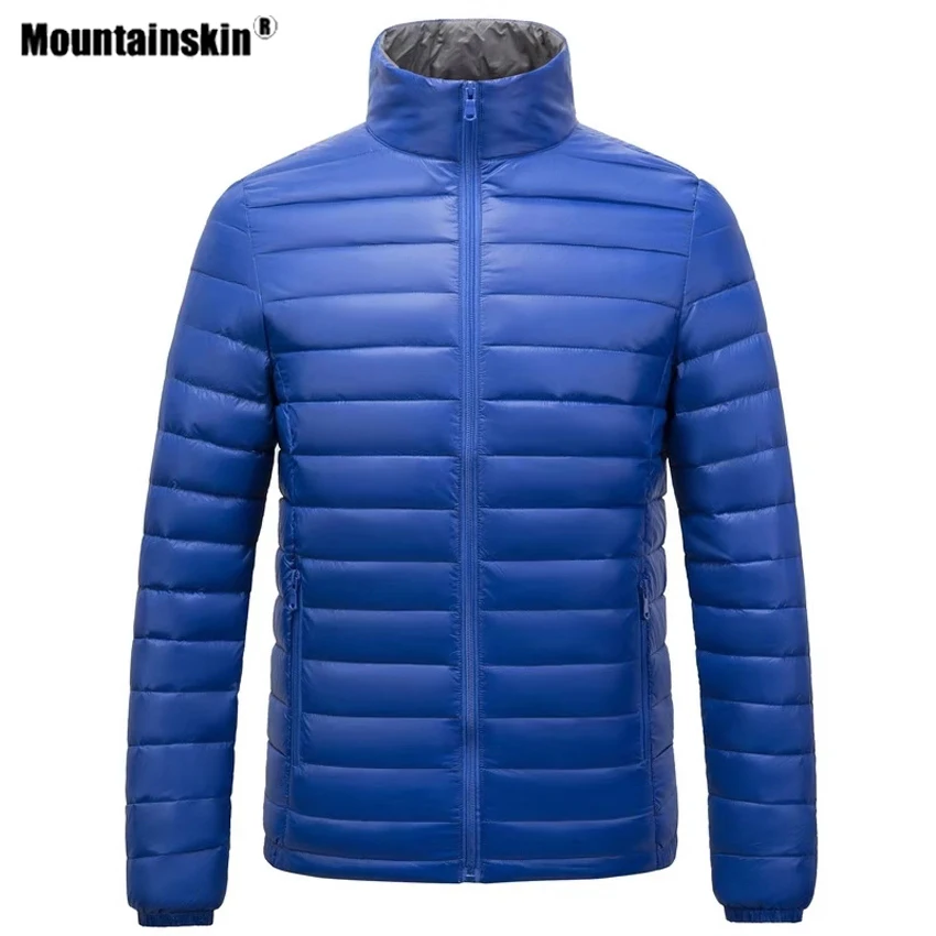 Mountainskin, зимний мужской пуховик для походов, уличный спортивный светильник, тонкая ветровка для кемпинга, альпинизма, треккинга, Мужское пальто VA689