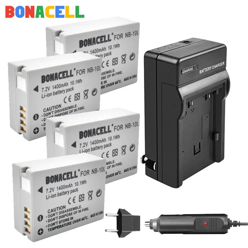 Аккумулятор и зарядное устройство Bonacell 7 2 в 1400 мАч для Canon G1X G15 G16 SX40HS SX50HS SX60HS SX40 SX50