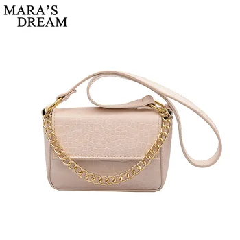 

Mara's Dream 2020 New Solid Color Summer Female Bag Korean Fashion Pattern Chain Shoulder Bag Wild Armpit Bag