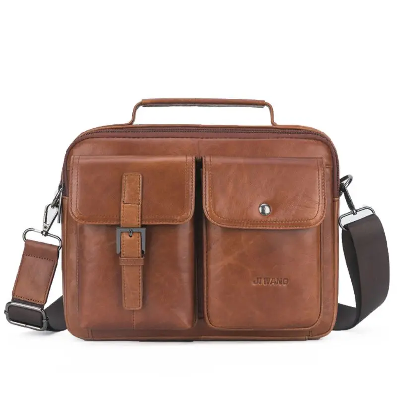 

Men's Vintage Leather Briefcase Business Cases Shoulder Messenger Crossbody Bag Handbag A69C
