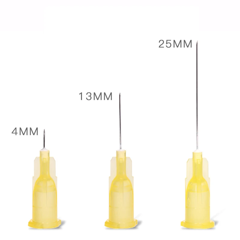Herramientas para los párpados, aguja pequeña indolora, belleza indolora, ultrafina, 30G x 4mm ,30G x 13mm ,30G x 25mm, agujas de jeringas