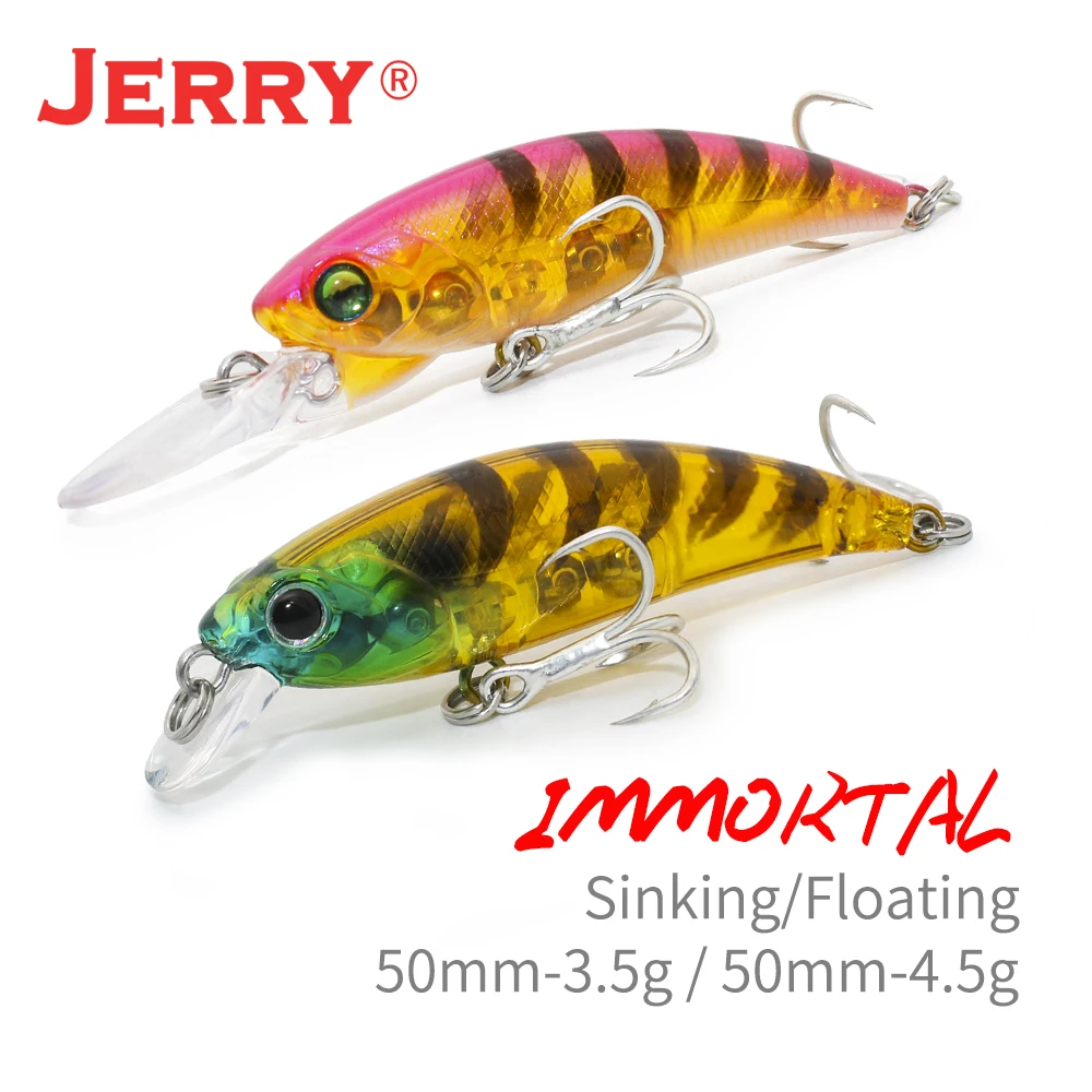 Jerry бессмертный микро Crankbait глубокий дайвинг рыболовная приманка форель щука