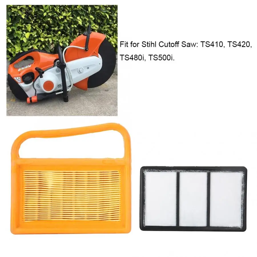 2 шт. Набор фильтров для воздухоочистителя, пригодный для STIHL TS410 TS420 TS410 TS420 бетонная режущая пила электроинструмент