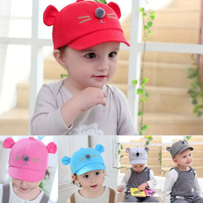 Newborn Toddler Kid Boy Girl Visor Baseball Cat 2020 New Fashion Ear