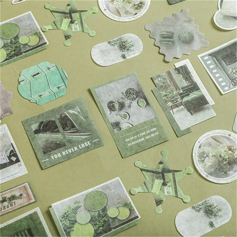 Boxed Paper Stickers 80 Card Stickers Hand Account DIY Daily Material Cartoon Stickers Muraux Pour Enfants Chambres 30NOV2219