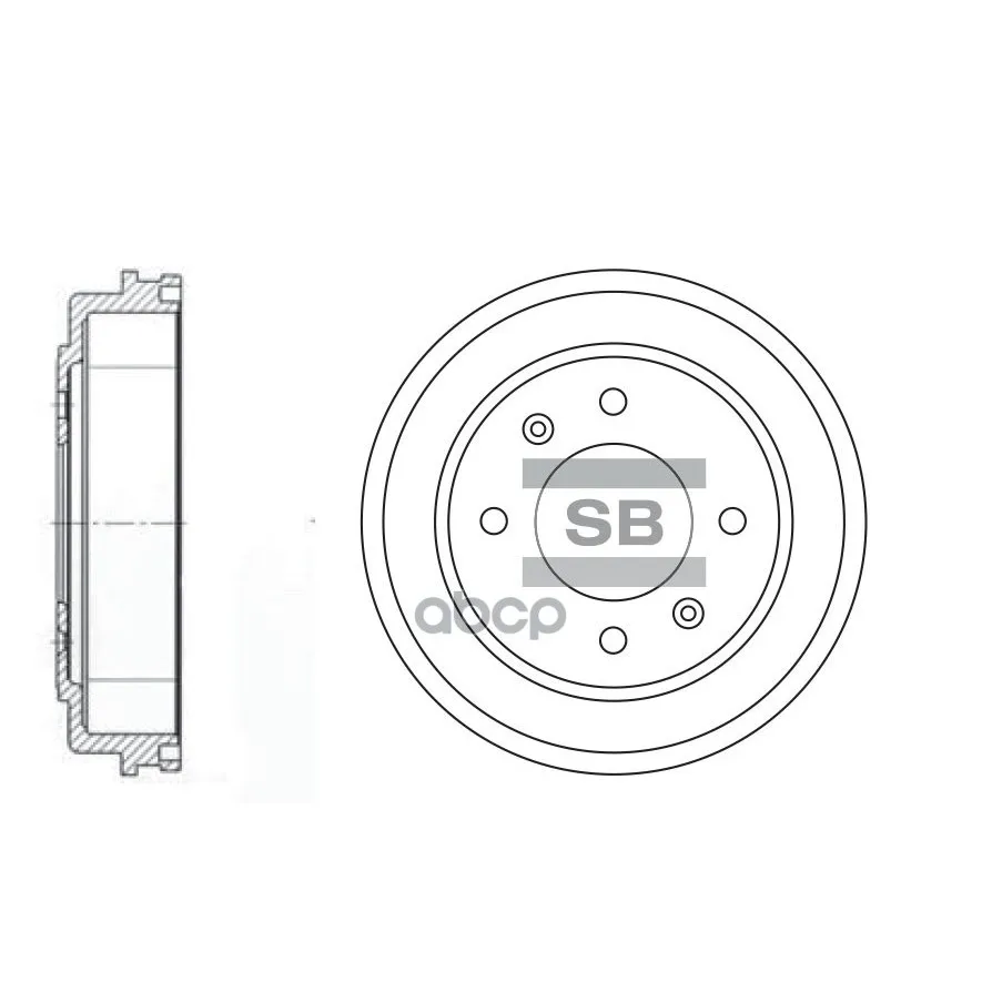 Барабан Тормозной Hyundai Matrix 01-/Elantra Sangsin Brake Sd1039 Sangsin brake арт. SD1039