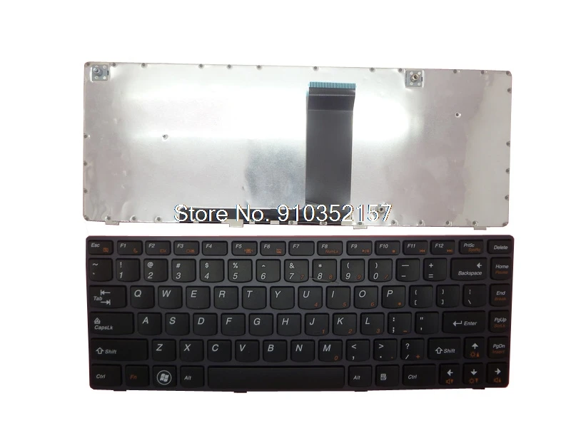 

Laptop Keyboard For Lenovo V380 V380A V380L V380S V385 English US 25204162 25203538 With Frame New