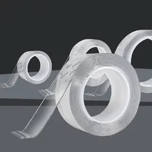 1/2/3/5m Wiederverwendbare Doppelseitiges Klebeband Nano Band Transparent scotch doppel gesicht Krawatte kleber Gadget Abnehmbare Aufkleber Schleife Festplatten