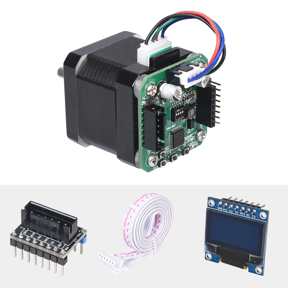 Cena BIGTREETECH S42B V1.0 pętla zamknięta płyta sterowania sterownika 42 silnik krokowy części drukarki OLED 3D dla Ender 3 SKR V1.3 1.4 VS S42A