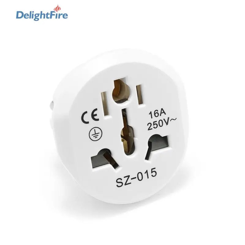 

High Quality EU Plug Adapter Universal 16A 250V AU US UK CN To EU Wall Socket US to EU Converter Socket AC Travel Adapter