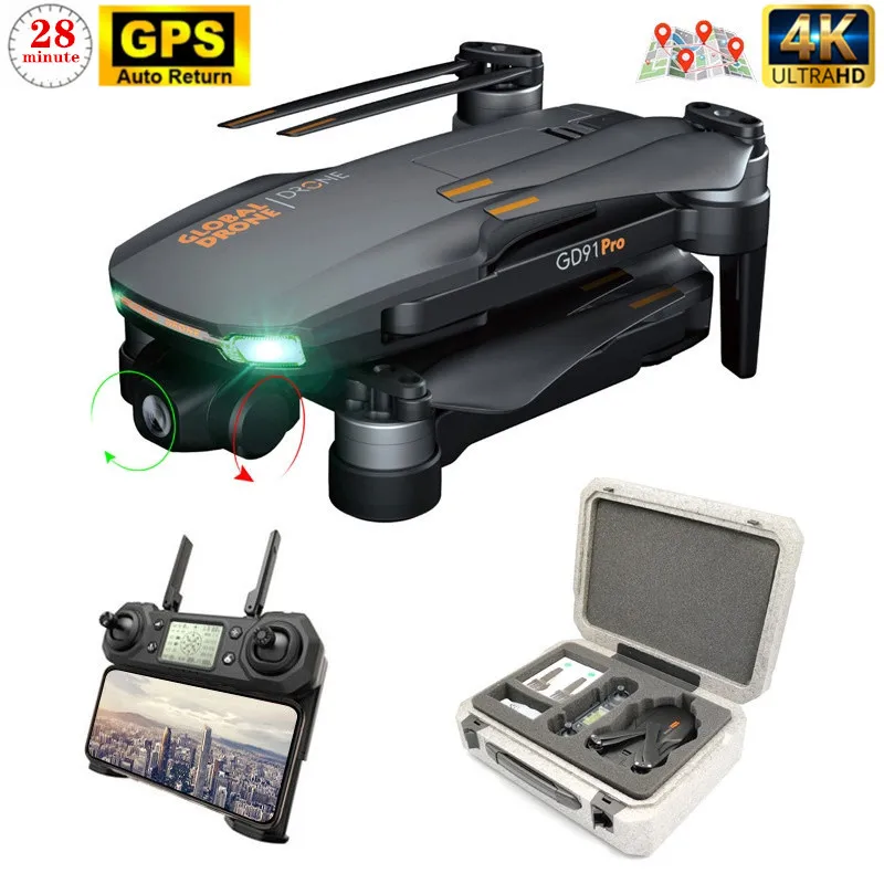 Новинка Дрон с 4k HD двухосевой механический Стабилизатор камеры GPS тройное