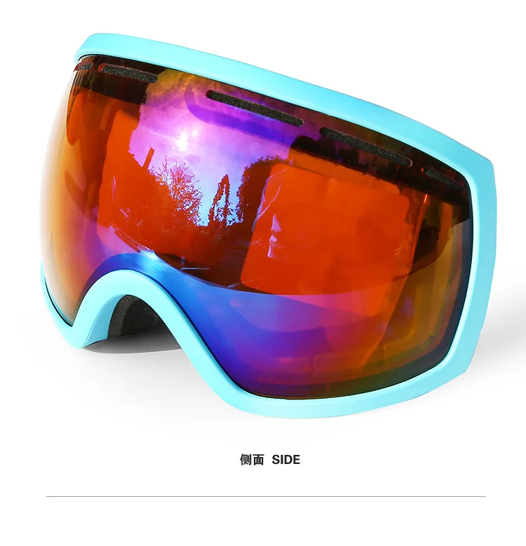 Напрямую от производителя продаем большие сферические лыжные двуслойные очки большого видения перманентные противотуманные уличные лыжные очки кокер м