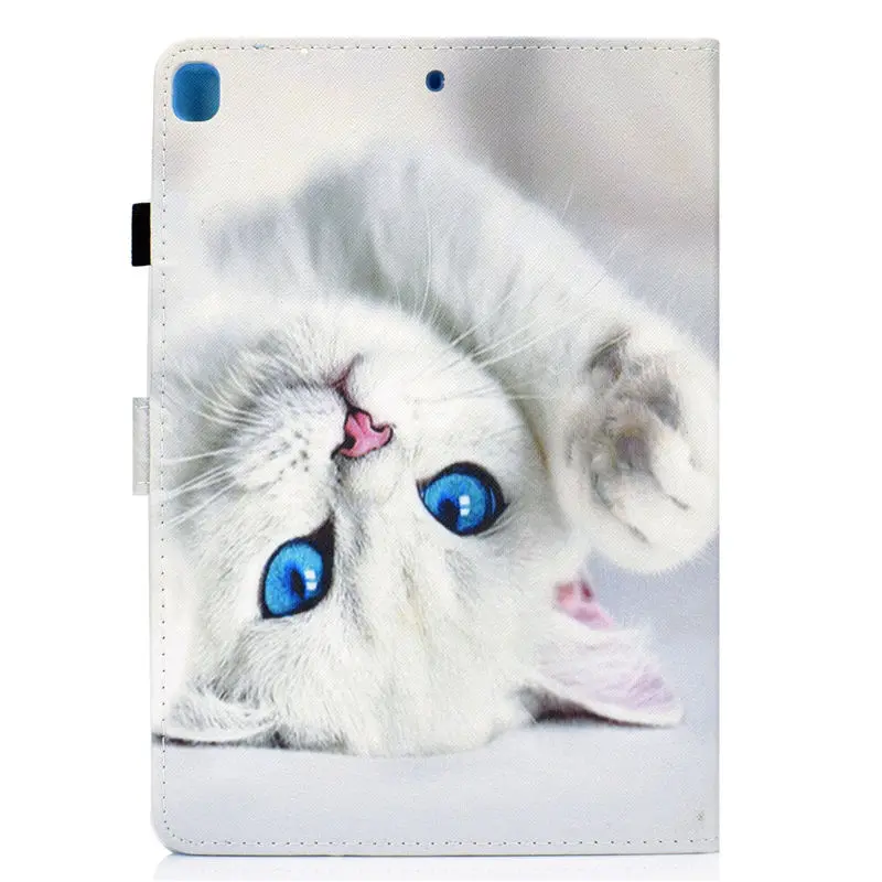 Чехол для iPad 10,2 Smart Cover для Apple iPad 7th Generation A2200 A2198 A2232 Funda планшет мультфильм подставка в виде кошки оболочки+ подарок