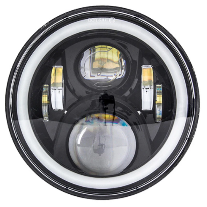 1PC Motorcycle Headlights 7 inch Headlights With Angle Light for Moto LED Headlights For Harley Davidsons Motorcycle Accessories