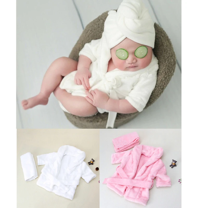 Peignoir De Bain Pour Bebe Avec Ceinture Serviette Chaude A Capuche De Couleur Unie Ideale Pour La Toilette Et Comme Accessoire De Photographie Pour Seances De Photos Avec Bebe Aliexpress