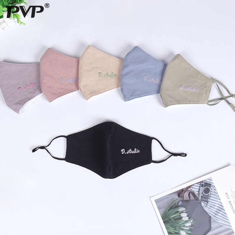 Черная маска для лица с режимом PVP * хлопок защита от пыли Ветрозащитная рта