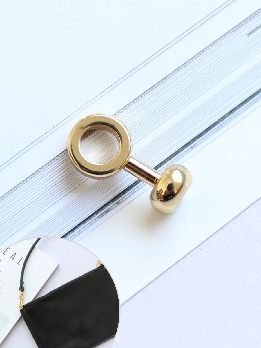 

2PCS Copper Nail Screw Round Head Leather Craft no hook bag modification Decoration