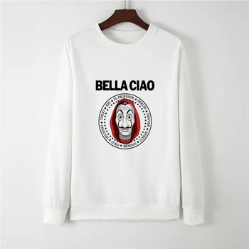 

New Spring Autumn Fashion Oversized Hoodie La Casa De Papel Full Sleeve Cute Hip Hop Money Heist Sportswear Sweatshirt Jumper