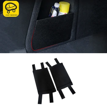 

CARMANGO for BMW X3 G01 X4 G02 2017-2020 Car Trunk Black Organizer Pad Large Capacity Storage Baffle Stops Stowing and Tidying