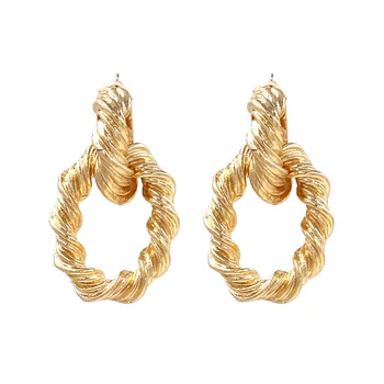 

Luxury Gold Earrings For Women Geometric Statement Earrings Fashiob Brand Women Jewelry