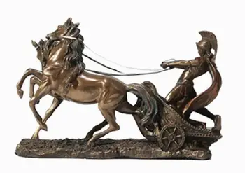 

European-style imitation bronze Roman furniture model knight furniture Roman soldiers furniture horse decoration desk wine cabin