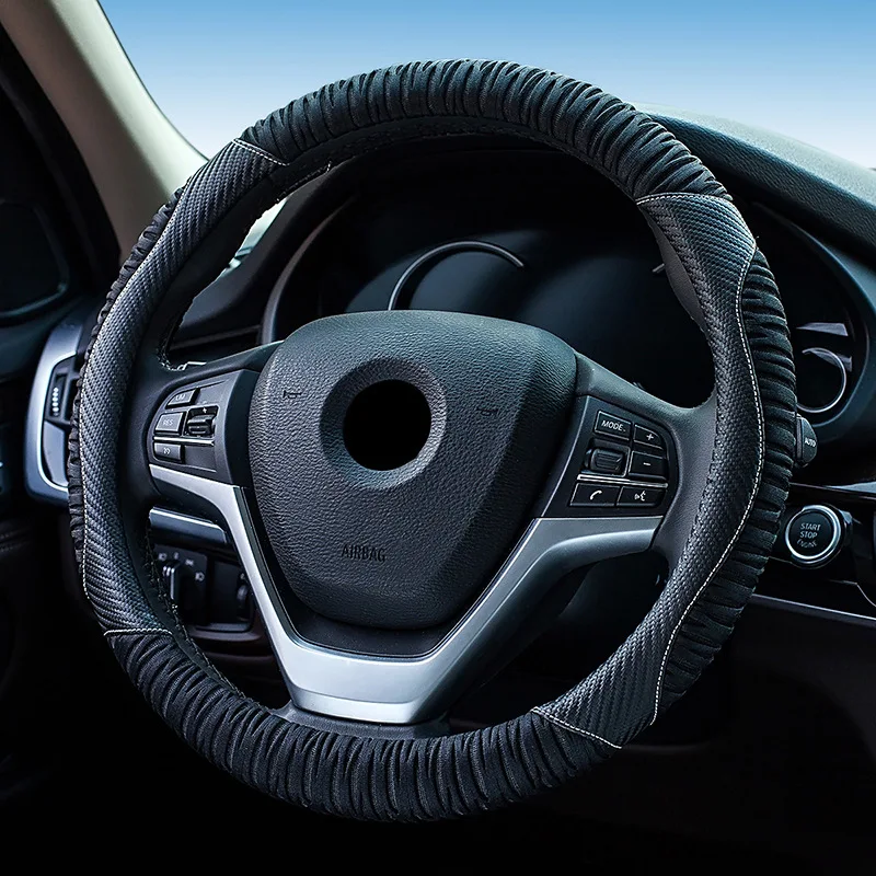 Лидер продаж Автомобильный супер волокно Ice Silk авто чехол рулевого колеса автомобиля рукав класс внутреннее кольцо для качества дропшиппинг 15 дюймов