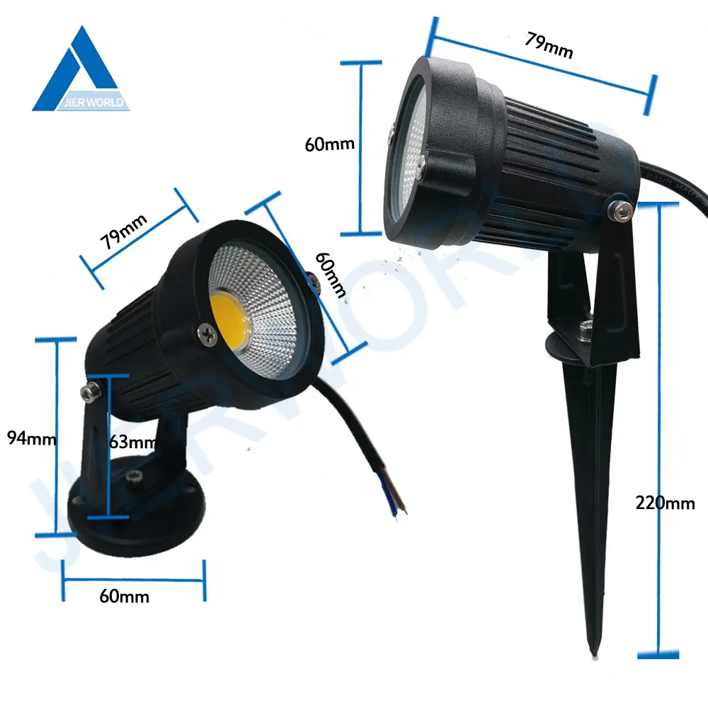 3 Вт, 5 Вт, 7 Вт, 9 Вт, светодиодный садовый Точечный светильник, 110 В, 120 В, 220 В, для украшения сада, 12 В, светодиодная лампа для газона, светодиодный светильник s Для дорожки