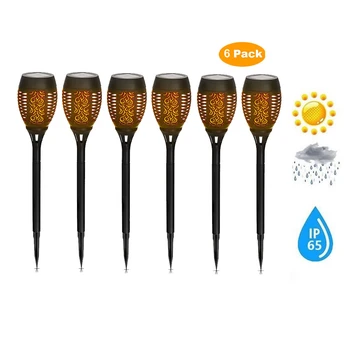 

2-8pcs Solar Flame Light Flickering lawn lamp Solar Light Control Solar Flame Light Dance Flame Outdoor Waterproof Garden Torch