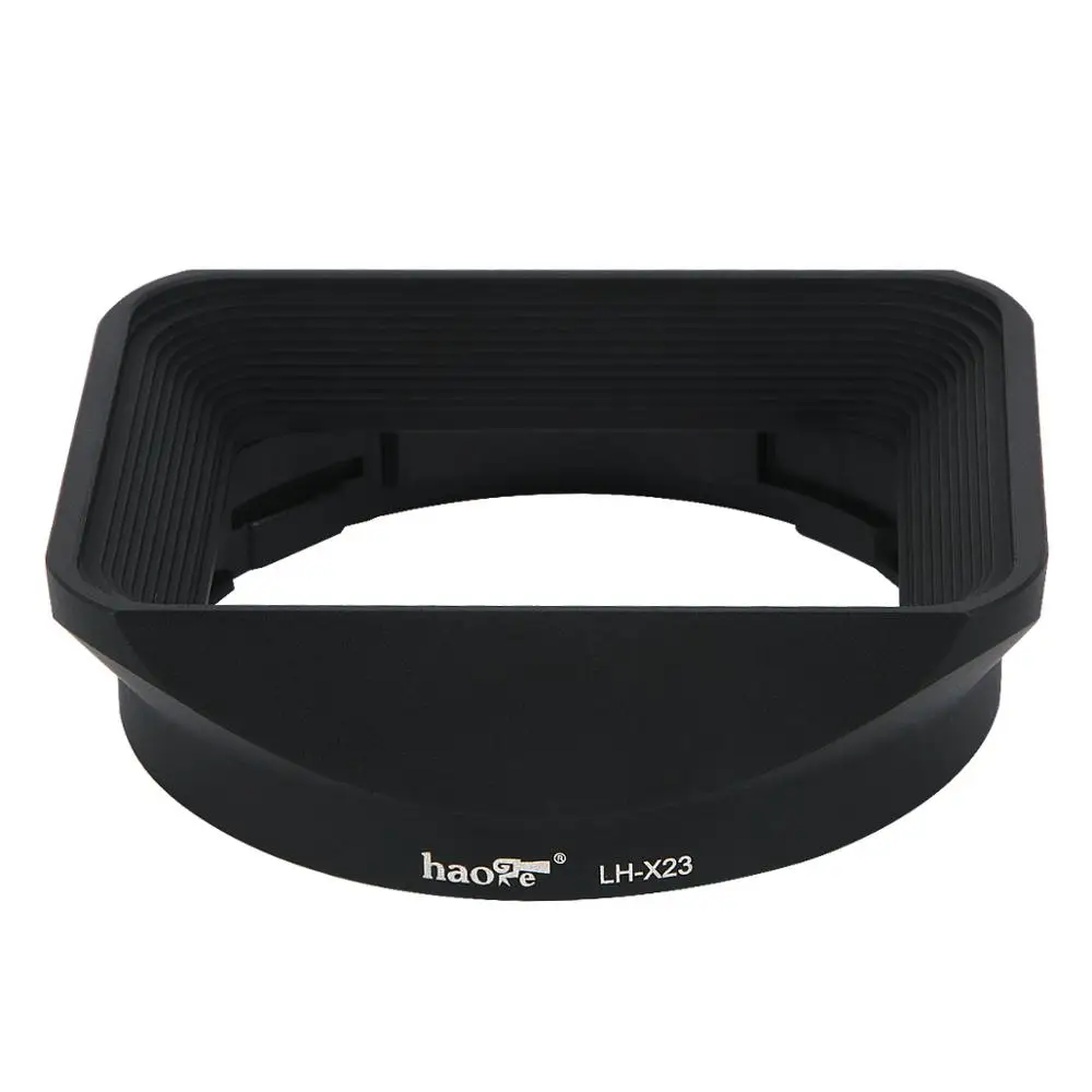 Sombra com Cap para Fujifilm Haoge Praça Metal Lens Hood xf 23mm F1.4 r Xf56mm F1.2 56mm - Lente Apd Lh-x23 - Image 4