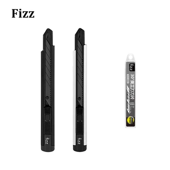 

Original Fizz Aluminum Alloy Utility Knife Metal Blade Self-Locking Design Sharp Angle With Fracture Knife Cutter For Office