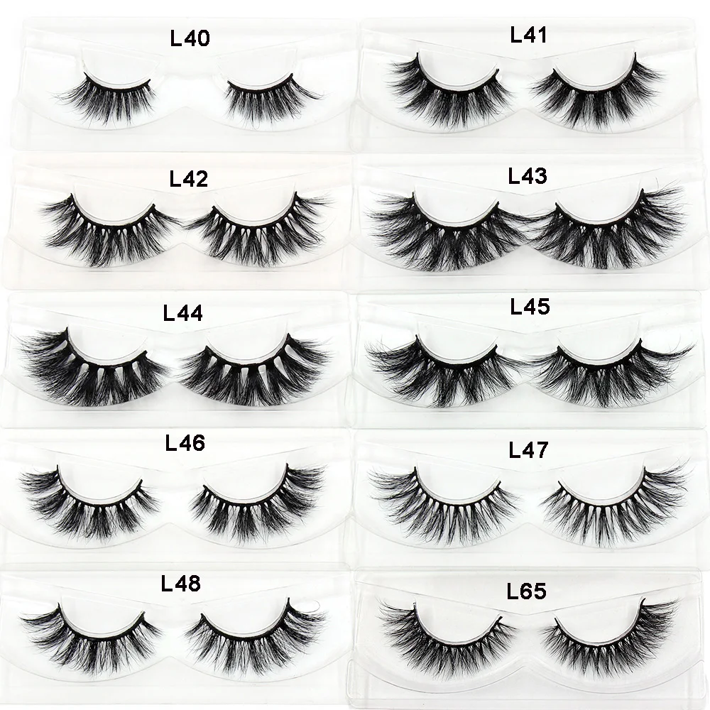 LEHUAMAO Mink Eyelashes 3D Mink Hair False Eyelashes Natural Thick Long Eye Lashes Fluffy Makeup Beauty Extension Tools K11