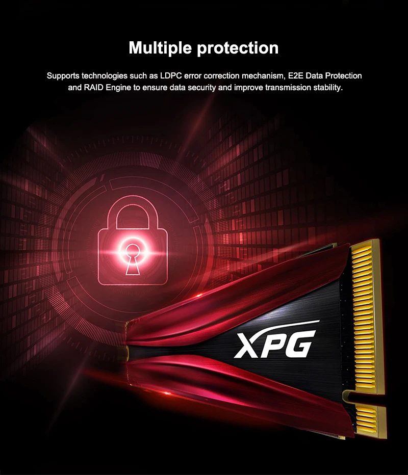 ADATA XPG GAMMIX S11 Pro 512GB SSD M2 PCIe Gen 3x4 M.2 2280 Internal Solid State Drive Hard Disk SSD For Desktop