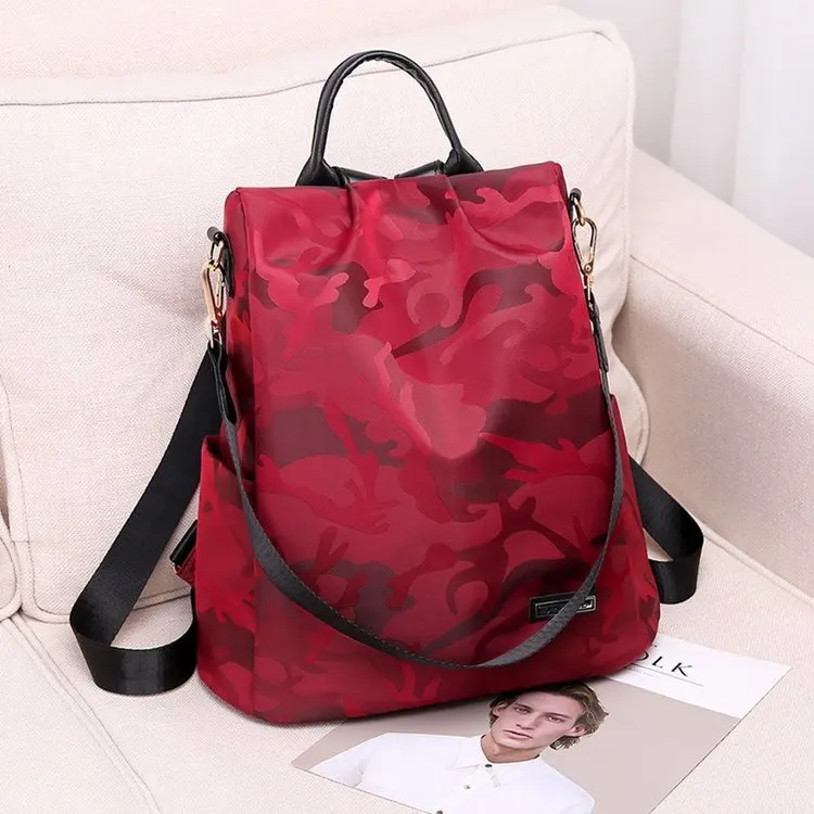 New Style Backpack Camouflage Decorative Pattern Hot Selling Anti-Theft WOMEN'S Bag Manufacturers Wholesale Foreign Trade Export