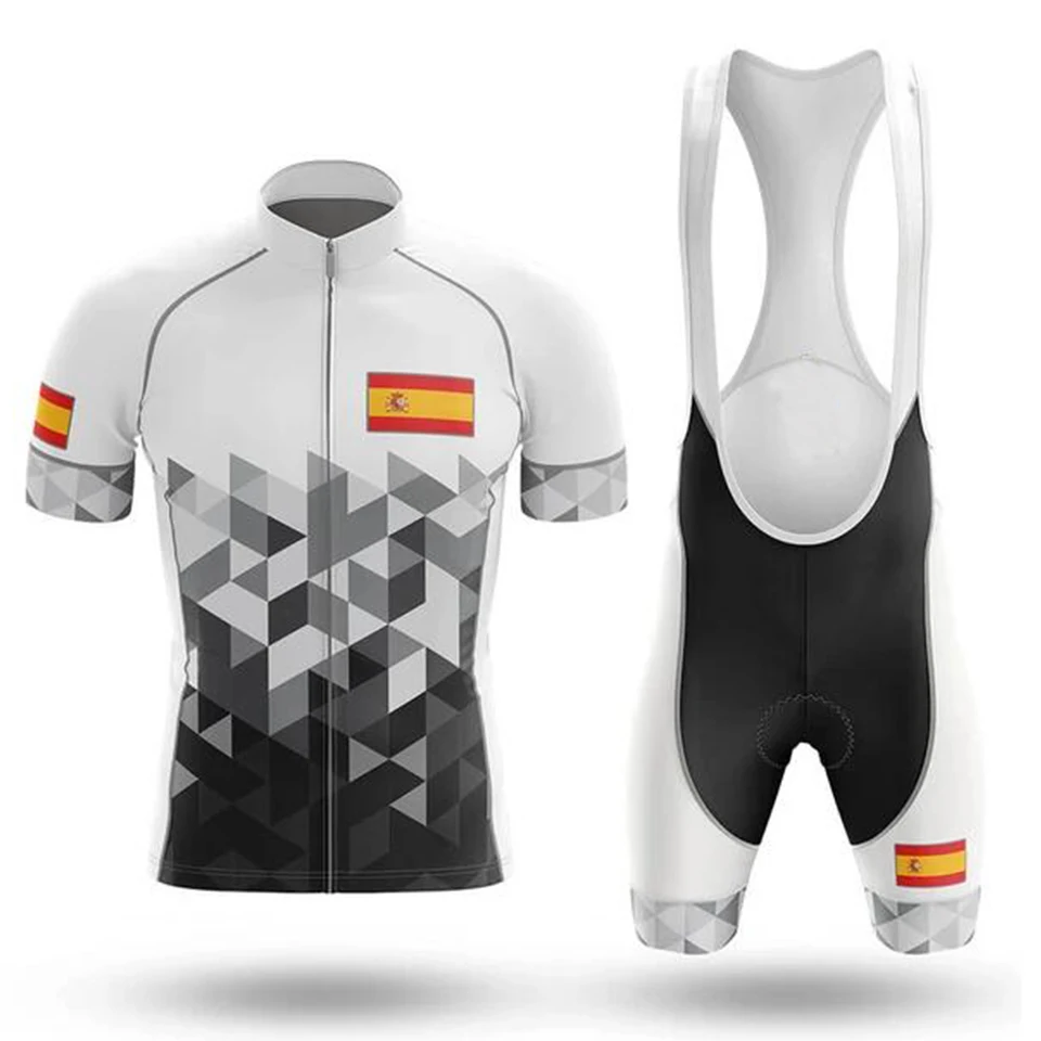 Cycling Jersey Sets SPAIN New 2020 Men Pro Team Bike Bicycle Clothing Breathable Short Sleeve | Спорт и развлечения