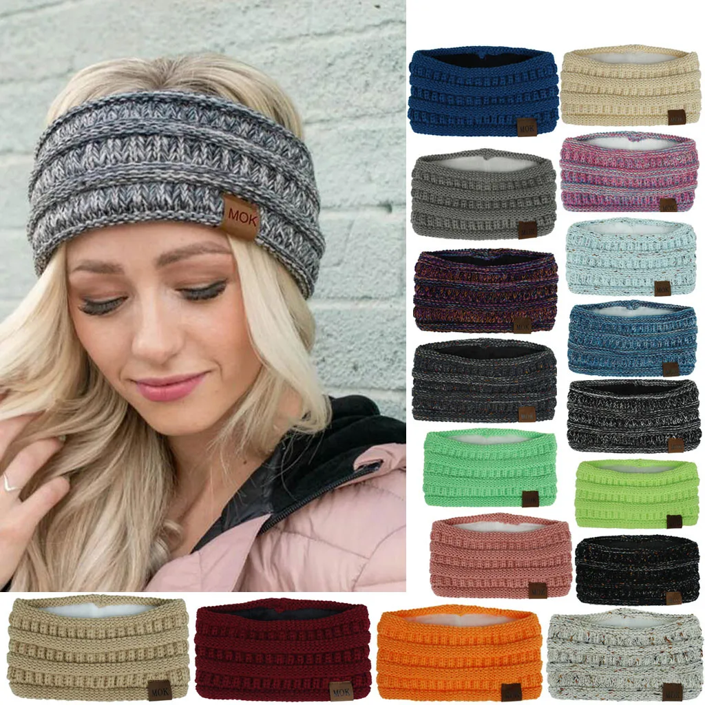 

Head Bands For Women Fashion Keep Warm Knitting Headband Handmade Cotton Sport Hairband Haarband Serre Tete ë¨¸ë¦¬ë 22X11cm