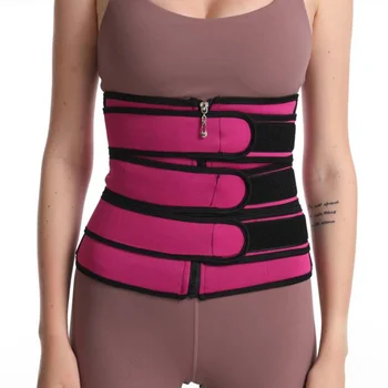 

Women's Zipper Waist Trainer Corset Body Plus Size Tunic Belt Loss Weight Compression Trimmer Workout Fitness Tunic Belt Sports