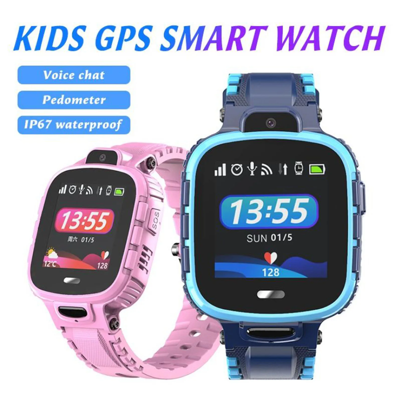 Детские водонепроницаемые смарт-часы K23 4g Gps Ip68 wi-fi |