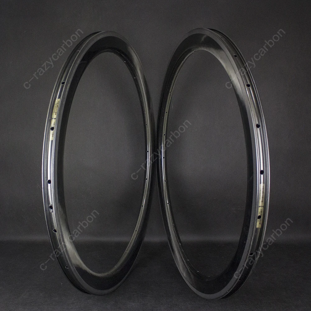 

50mm Carbon Road Bicycle UD Mirror Surface Glossy 700C Carbon Free-Painting in 26 Outer Width Tubeless/Clincher/Tubular