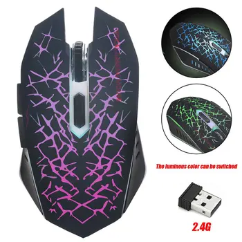 

Wireless Gaming Mouse Rechargeable Wireless Silent LED Backlit USB Optical Ergonomic Gaming Mouse Mice Computer Accessories