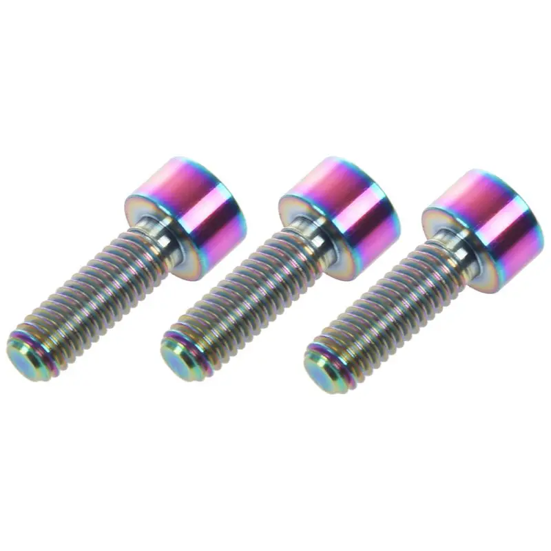 4 шт. Ti Титан M6x20mm шестигранный конический болт цветной