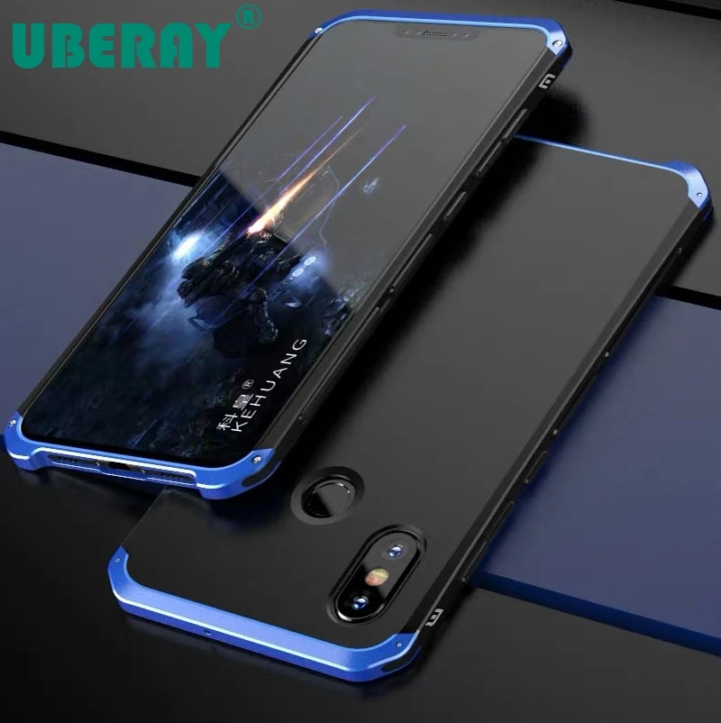 

UBERAY Heavy Duty Protection Doom Armor Metal Aluminum Case for Redmi Note7 Pro Shockproof Cover Hard Coque For Xiaomi9 8 SE Bag