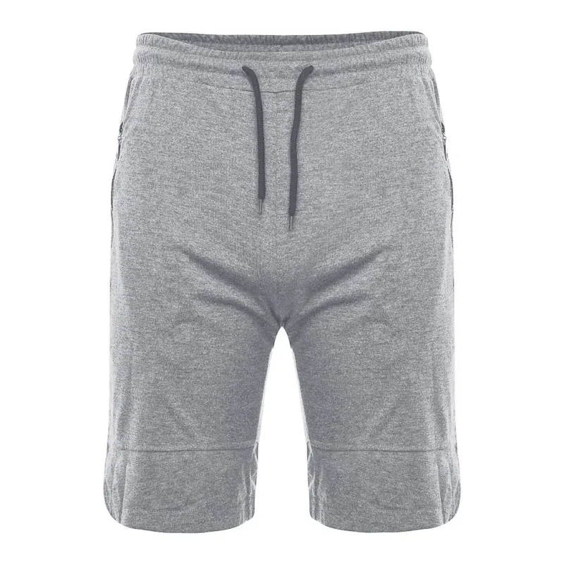 Весна и лето мода мужская повседневная одежда полиэстер натуральный комфорт сплошной цвет красивый спортивные Прямые шорты - Цвет: Серый